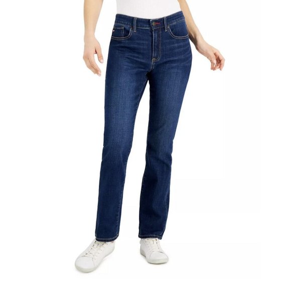 Tommy Hilfiger TH Flex Tribeca Straight-Leg Jeans Plus Size 16 - Picture 1 of 8